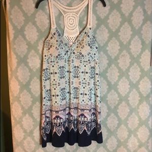 Cute Sundress Crochet Detail Empire Waist size XL